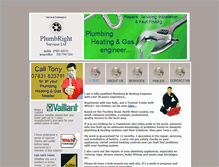 Tablet Screenshot of plumbrightservices.co.uk