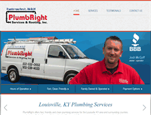 Tablet Screenshot of plumbrightservices.net